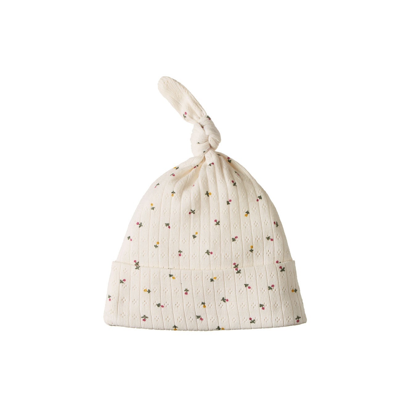 Nature Baby Knotted Beanie Pointelle